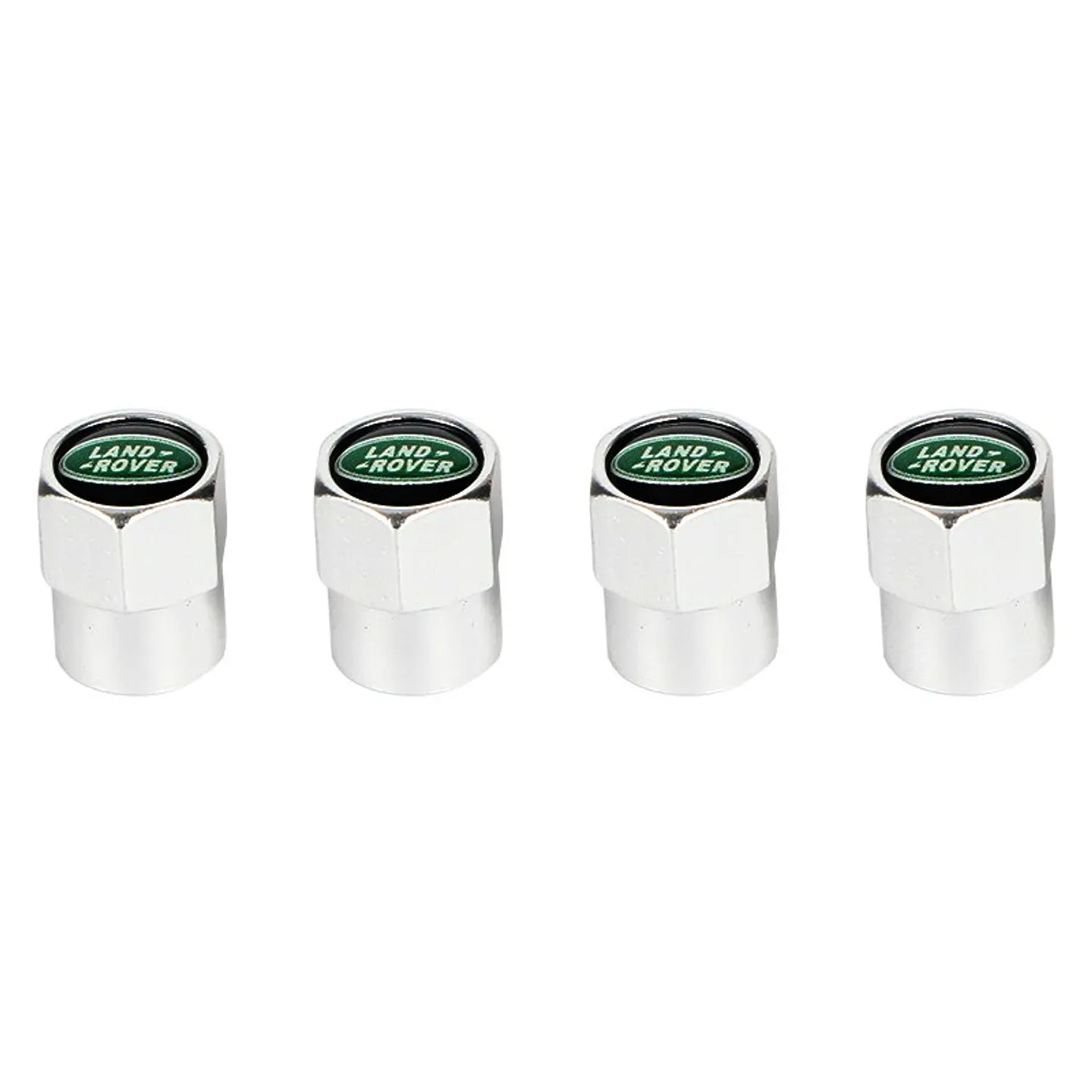 Set X4 Tapas Válvulas Metálicas Aire Ruedas Para Land Rover 1