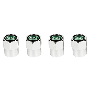 Set X4 Tapas Válvulas Metálicas Aire Ruedas Para Land Rover