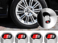 Set X4 Tapas Válvulas Metálicas Aire Ruedas Para Audi Sline - Miniatura 3