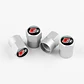 Set X4 Tapas Válvulas Metálicas Aire Ruedas Para Audi Sline - Miniatura 1