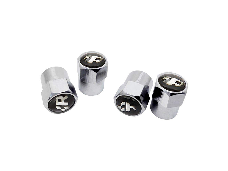 Set X4 Tapas Válvulas Metálicas Rline Aire Rueda par Volkswagen R Line 2