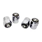 Set X4 Tapas Válvulas Metálicas Rline Aire Rueda par Volkswagen R Line - Miniatura 2