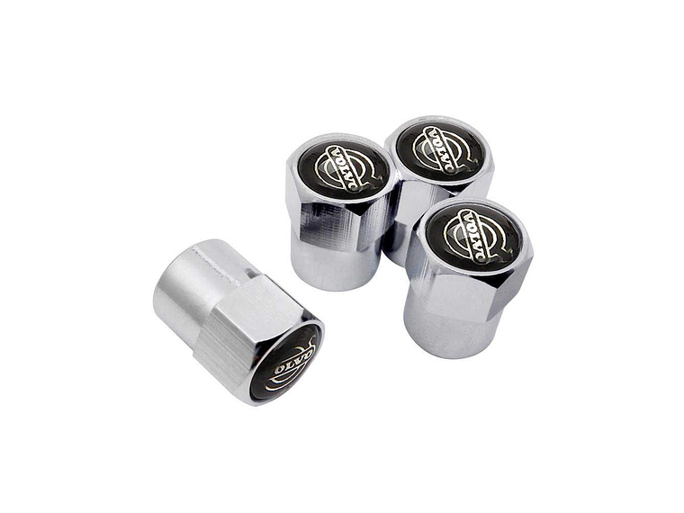 Set X4 Tapas Válvulas Metálicas Aire Ruedas Para Volvo 2