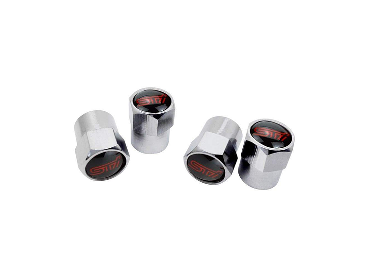 Set X4 Tapas Válvulas Metálicas Aire Ruedas Para Subaru Sti 1