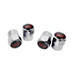 Set X4 Tapas Válvulas Metálicas Aire Ruedas Para Subaru Sti - Miniatura 1