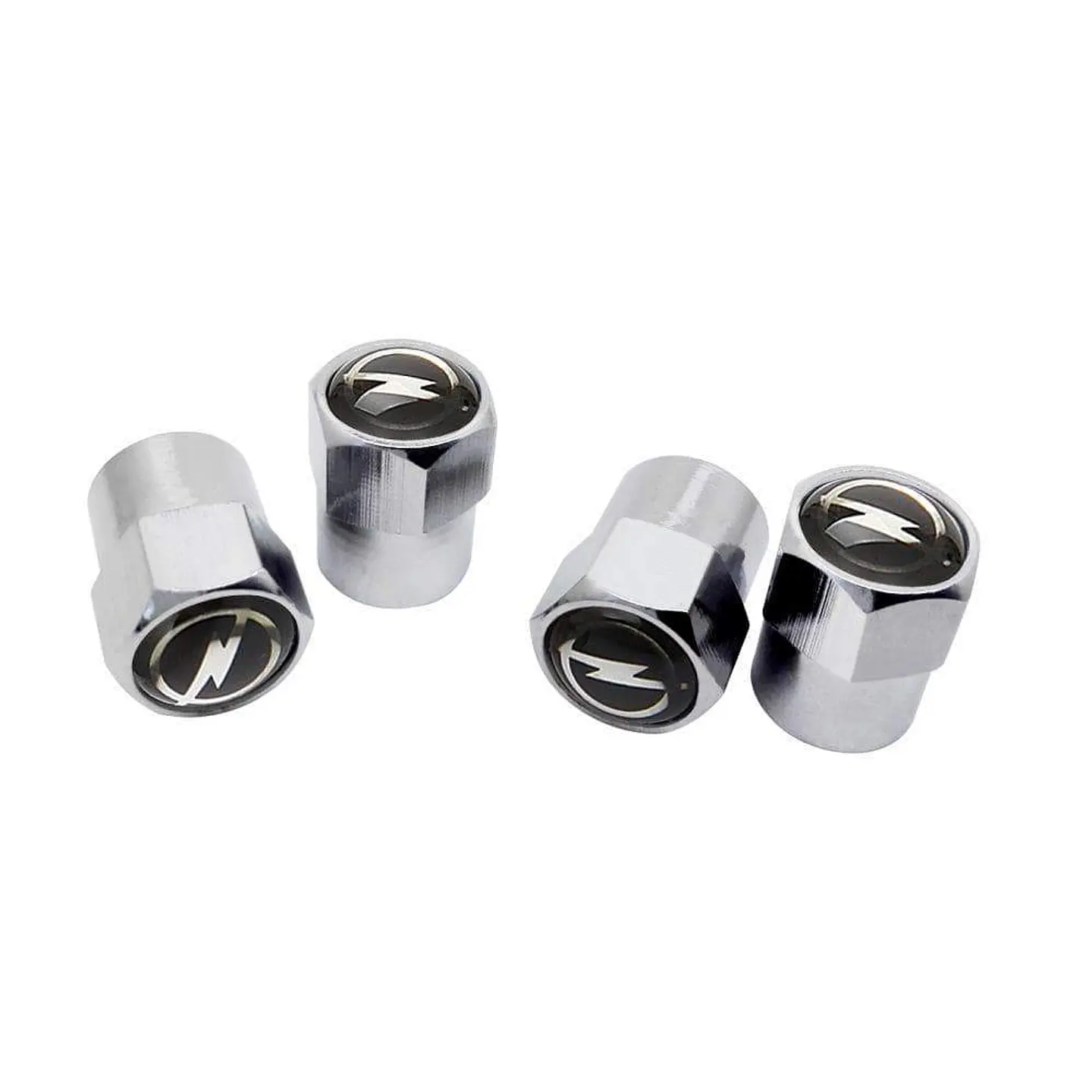 Set X4 Tapas Válvulas Metálicas Aire Ruedas Para Opel 2