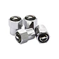 Set X4 Tapas Válvulas Metálicas Aire Ruedas Para Opel - Miniatura 3