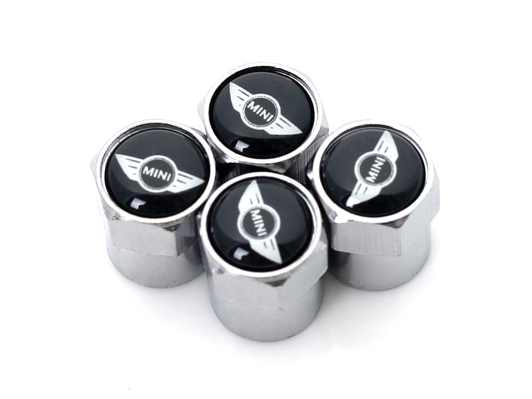 Set X4 Tapas Válvulas Metálicas Aire Ruedas Para Mini Cooper 2