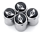Set X4 Tapas Válvulas Metálicas Aire Ruedas Para Mini Cooper - Miniatura 2