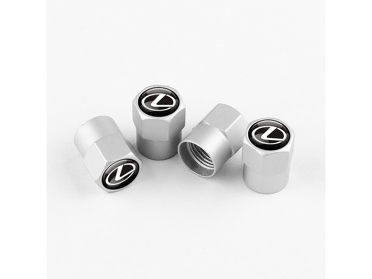 Set X4 Tapas Válvulas Metálicas Aire Ruedas Para Lexus 1