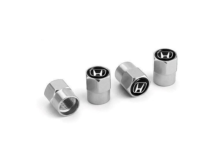 Set X4 Tapas Válvulas Metálicas Aire Ruedas Para Honda 1