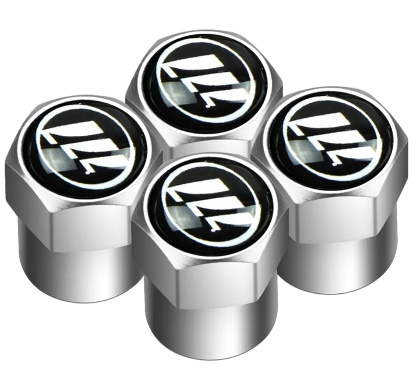 Set X4 Tapas Válvulas Metálicas Aire Rueda Para Lifan 1