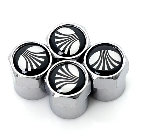 Set X4 Tapas Válvulas Metálicas Aire Rueda Para Daewoo