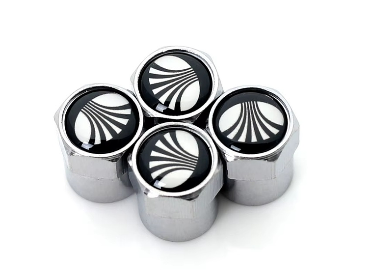 Set X4 Tapas Válvulas Metálicas Aire Rueda Para Daewoo 1