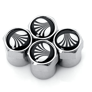 Set X4 Tapas Válvulas Metálicas Aire Rueda Para Daewoo