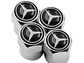 Set X4 Tapas Válvulas Metálicas Aire Ruedas Para Mercedes Benz - Miniatura 2
