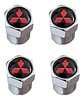 Set X4 Tapas Válvulas Plásticas Aire Ruedas Para Mitsubishi - Miniatura 1