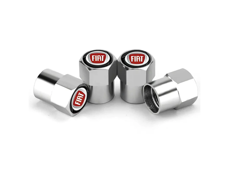 Set X4 Tapas Válvulas Plásticas Aire Ruedas Para Fiat 1