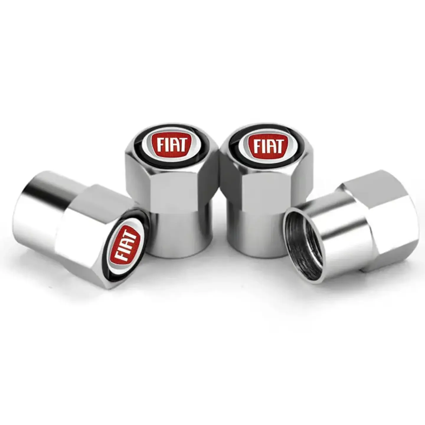 Set X4 Tapas Válvulas Plásticas Aire Ruedas Para Fiat 1