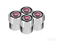 Set X4 Tapas Válvulas Plásticas Aire Ruedas Para Fiat - Miniatura 2
