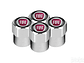 Set X4 Tapas Válvulas Plásticas Aire Ruedas Para Fiat - Miniatura 2