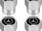 Set X4 Tapas Válvulas Plástica Aire Ruedas Para Mercedes Benz - Miniatura 1