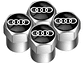 Set X4 Tapas Válvulas Plásticas Aire Ruedas Para Audi - Miniatura 1