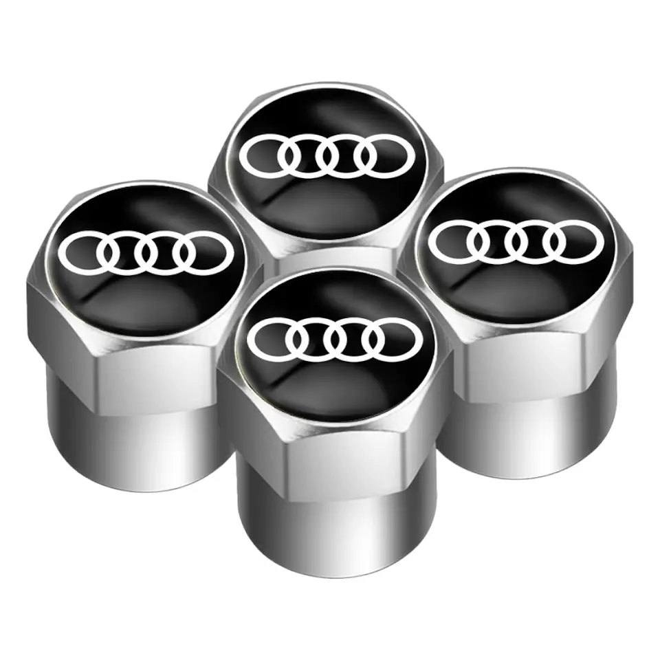 Set X4 Tapas Válvulas Plásticas Aire Ruedas Para Audi 1