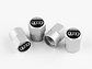 Set X4 Tapas Válvulas Plásticas Aire Ruedas Para Audi - Miniatura 2