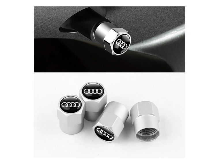 Set X4 Tapas Válvulas Plásticas Aire Ruedas Para Audi 3