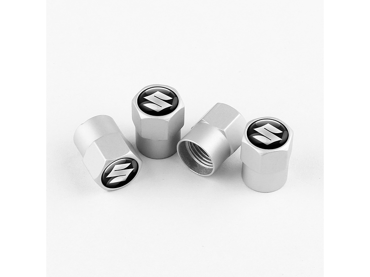 Set X4 Tapas Válvulas Plásticas Aire Ruedas Para Suzuki 1