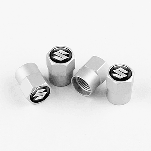 Set X4 Tapas Válvulas Plásticas Aire Ruedas Para Suzuki