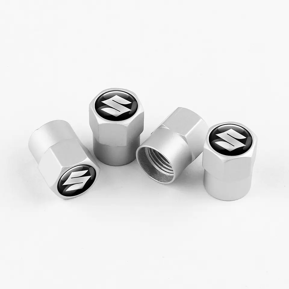 Set X4 Tapas Válvulas Plásticas Aire Ruedas Para Suzuki 1
