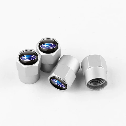 Set X4 Tapas Válvulas Plásticas Aire Ruedas Para Subaru