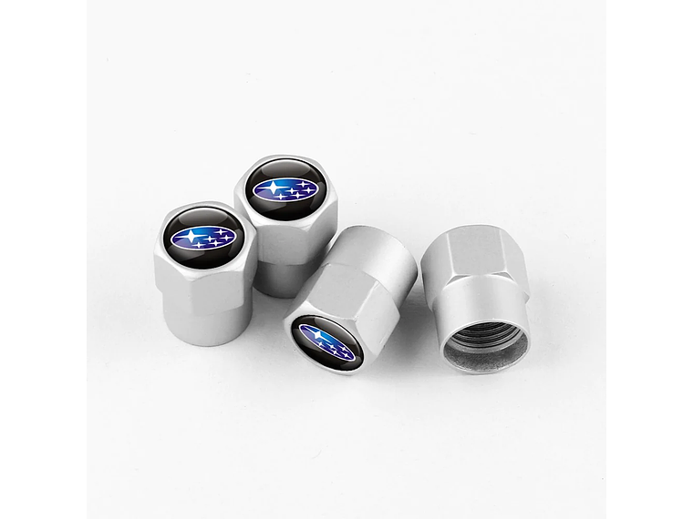 Set X4 Tapas Válvulas Plásticas Aire Ruedas Para Subaru 1