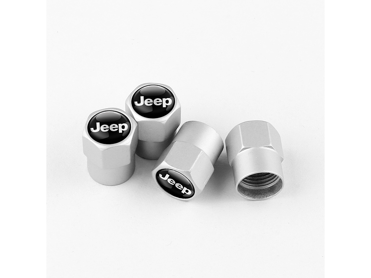 Set X4 Tapas Válvulas Plásticas Aire Ruedas Para Jeep 1