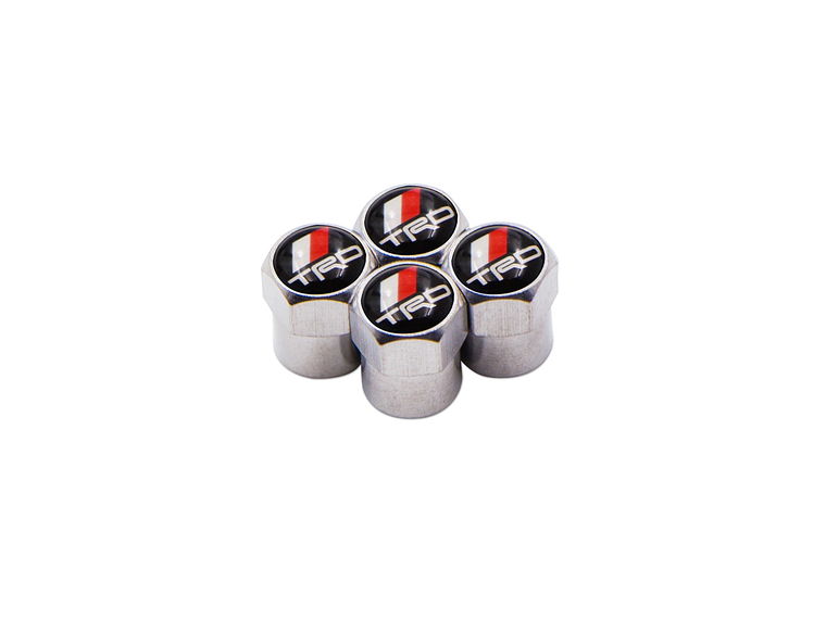Set X4 Tapas Válvulas Metálicas Aire Ruedas Para Toyota Trd  2