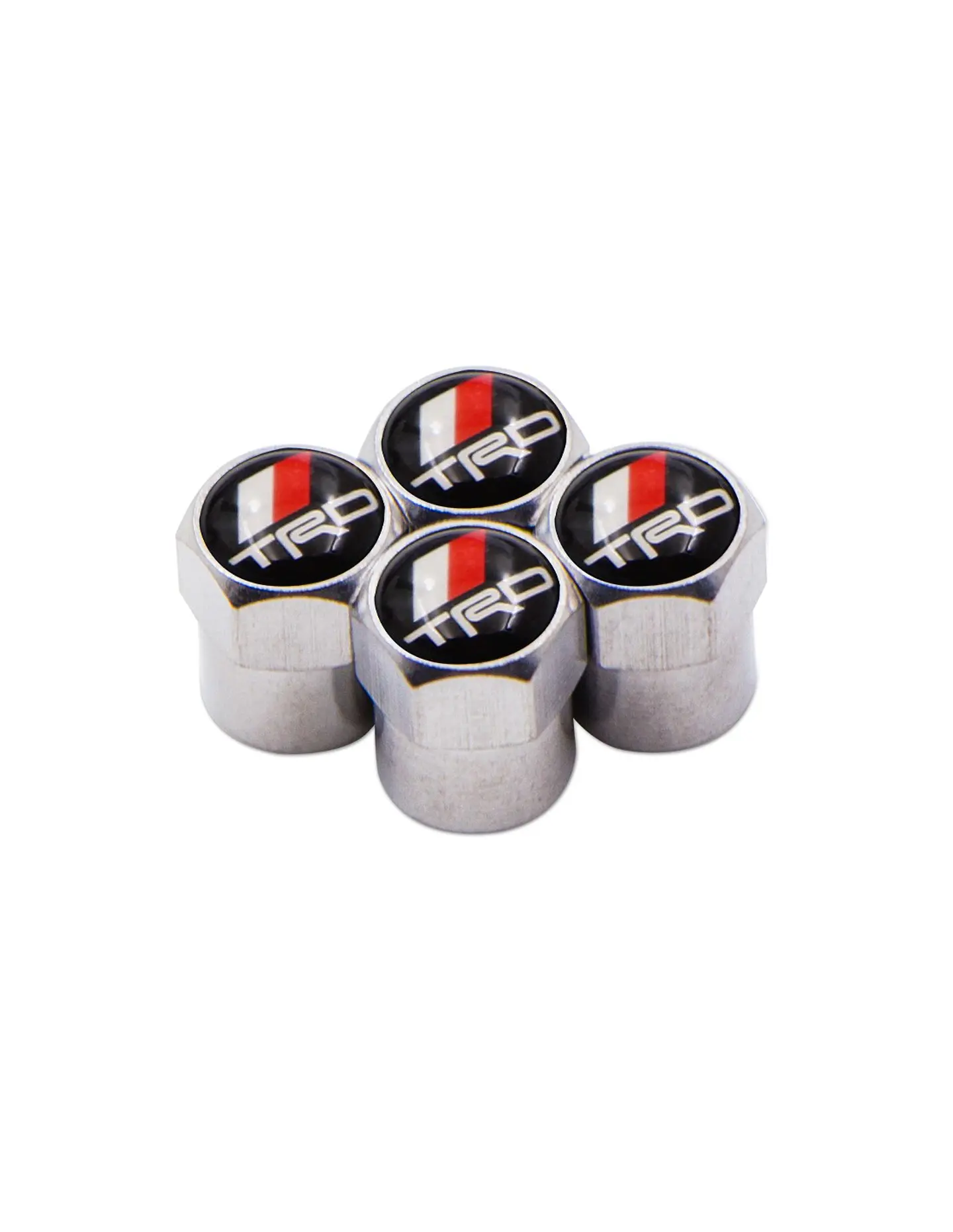 Set X4 Tapas Válvulas Metálicas Aire Ruedas Para Toyota Trd  2