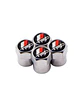 Set X4 Tapas Válvulas Metálicas Aire Ruedas Para Toyota Trd  - Miniatura 2