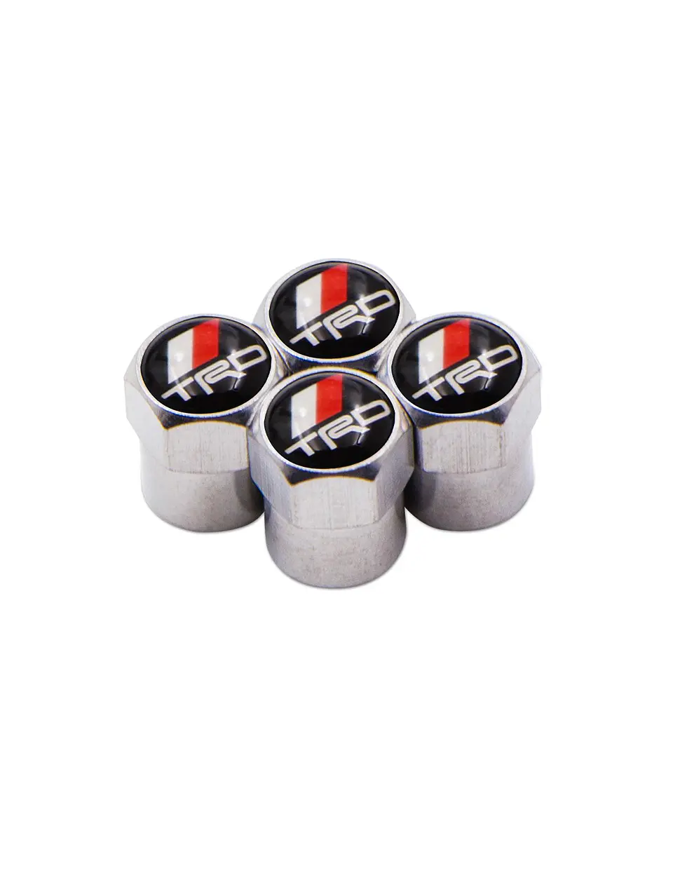 Set X4 Tapas Válvulas Metálicas Aire Ruedas Para Toyota Trd  2