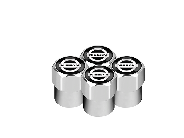 Set X4 Tapas Válvulas Plásticas Aire Ruedas Para Nissan 1