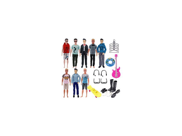 Set 25 Piezas Accesorios Moda Fashions Para Muñecos ken 30cm  1