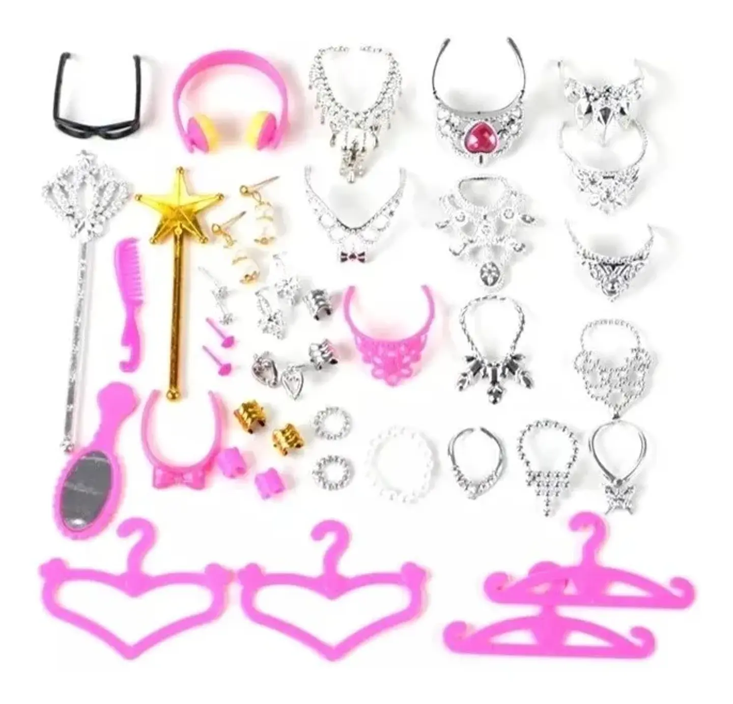 Set 38 Piezas De Accesorios Moda Fashion Para Muñecas Barbie de 30cm 1
