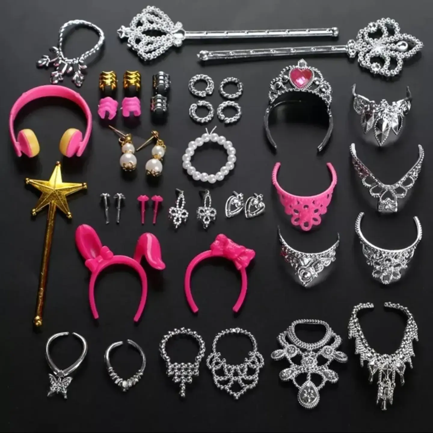 Set 38 Piezas De Accesorios Moda Fashion Para Muñecas Barbie de 30cm 3