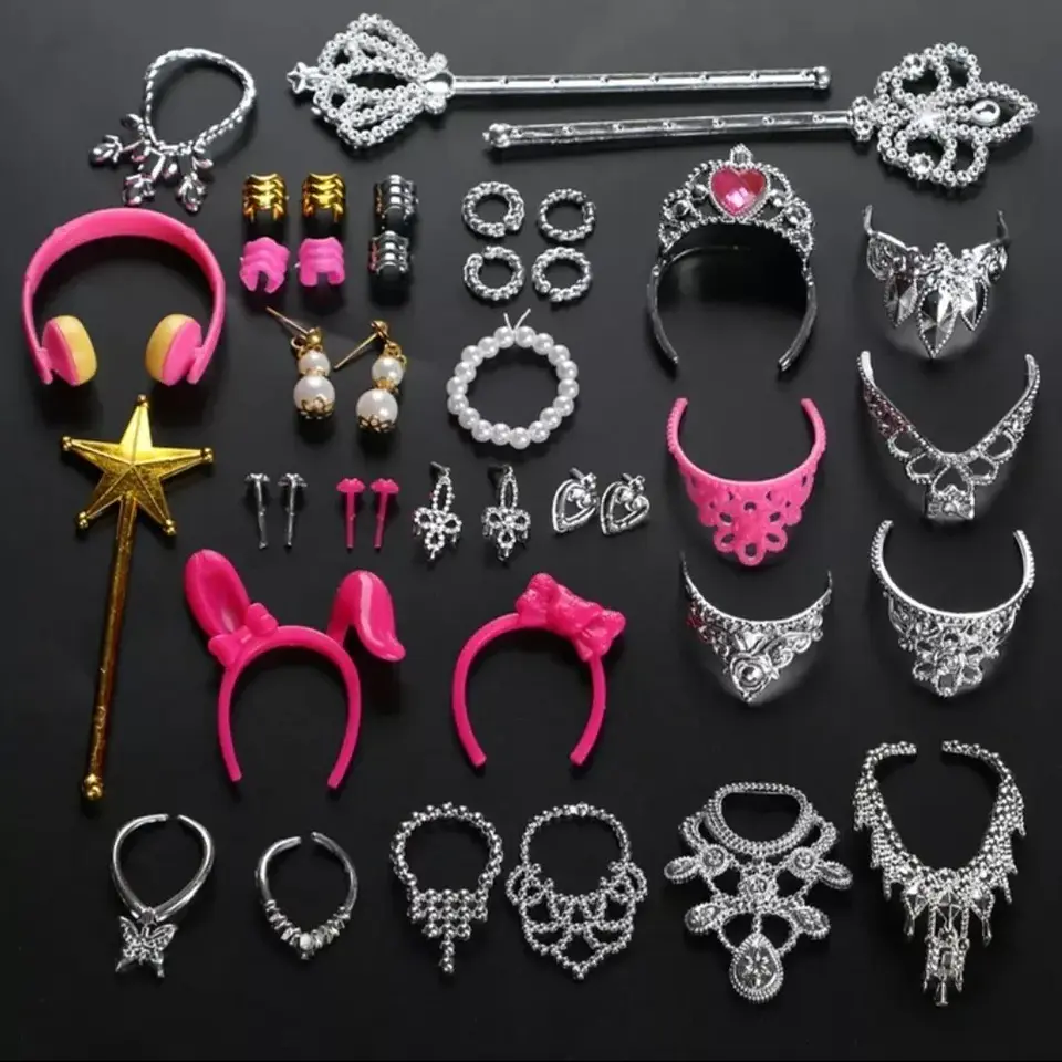 Set 38 Piezas De Accesorios Moda Fashion Para Muñecas Barbie de 30cm 3
