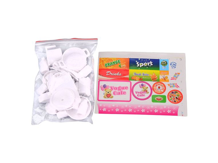 Set 25 Piezas Accesorios Vajilla Cocina Para Muñecas Barbie de 30cm 3
