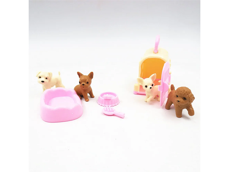 Set 9 Piezas Accesorios Mascotas para Muñecas Barbie de 30cm 1
