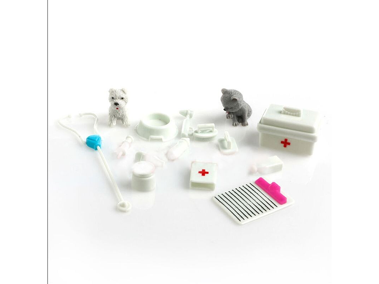 Set 15 Piezas Accesorios Veterinaria Doctor Muñecas Barbie 30cm 3