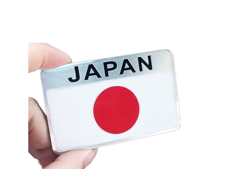 Emblema Japón Logo Bandera Japan Autos Motos Etc 8x5cm 2