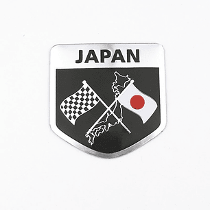 Emblema Japón Logo Bandera Japan Autos Motos Etc 5x5cm B